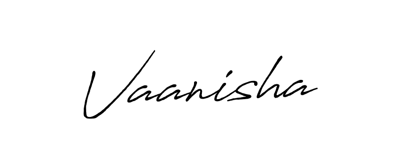 Also we have Vaanisha name is the best signature style. Create professional handwritten signature collection using Antro_Vectra_Bolder autograph style. Vaanisha signature style 7 images and pictures png