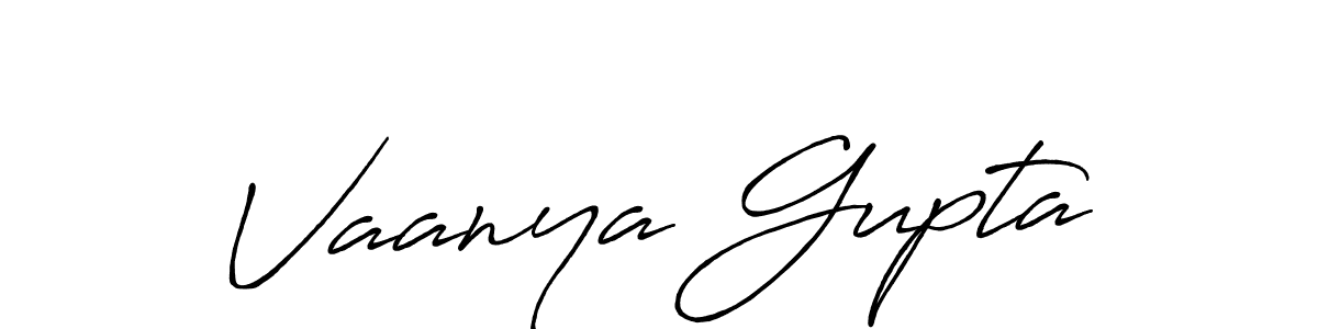 Also You can easily find your signature by using the search form. We will create Vaanya Gupta name handwritten signature images for you free of cost using Antro_Vectra_Bolder sign style. Vaanya Gupta signature style 7 images and pictures png