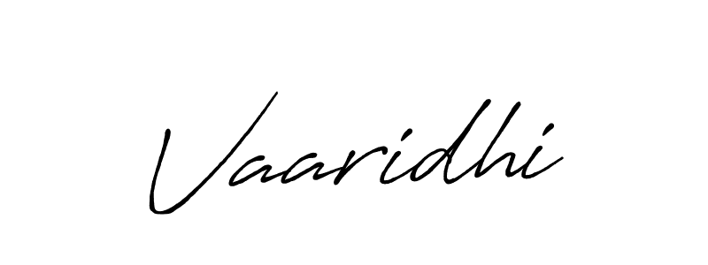 Create a beautiful signature design for name Vaaridhi. With this signature (Antro_Vectra_Bolder) fonts, you can make a handwritten signature for free. Vaaridhi signature style 7 images and pictures png