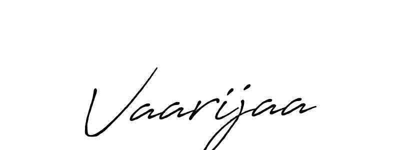 How to make Vaarijaa name signature. Use Antro_Vectra_Bolder style for creating short signs online. This is the latest handwritten sign. Vaarijaa signature style 7 images and pictures png