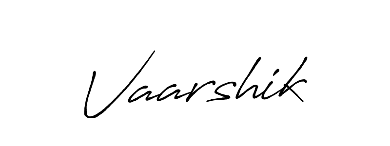 Use a signature maker to create a handwritten signature online. With this signature software, you can design (Antro_Vectra_Bolder) your own signature for name Vaarshik. Vaarshik signature style 7 images and pictures png