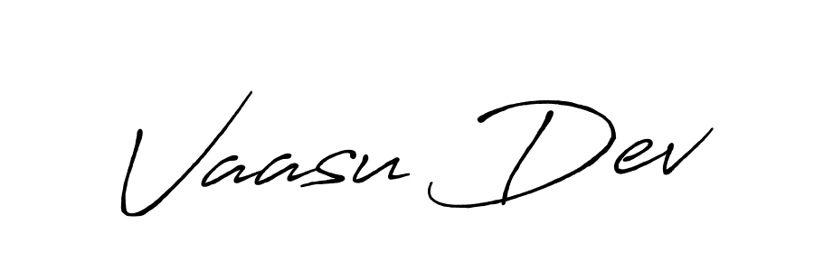 Make a beautiful signature design for name Vaasu Dev. With this signature (Antro_Vectra_Bolder) style, you can create a handwritten signature for free. Vaasu Dev signature style 7 images and pictures png