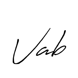 How to make Vab signature? Antro_Vectra_Bolder is a professional autograph style. Create handwritten signature for Vab name. Vab signature style 7 images and pictures png