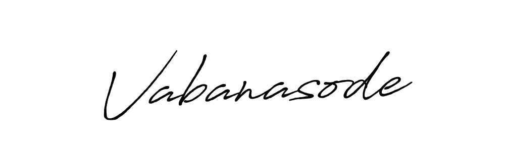 Create a beautiful signature design for name Vabanasode. With this signature (Antro_Vectra_Bolder) fonts, you can make a handwritten signature for free. Vabanasode signature style 7 images and pictures png