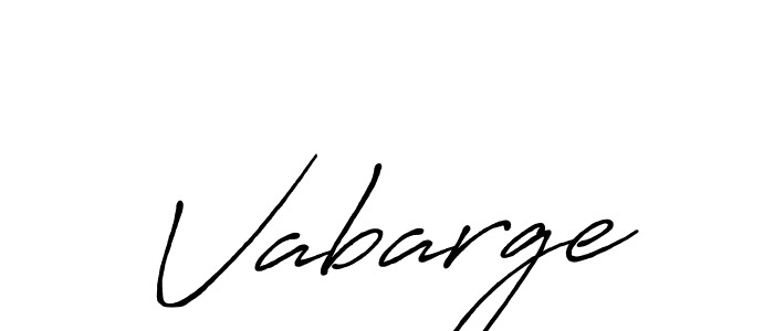 Make a beautiful signature design for name Vabarge. With this signature (Antro_Vectra_Bolder) style, you can create a handwritten signature for free. Vabarge signature style 7 images and pictures png