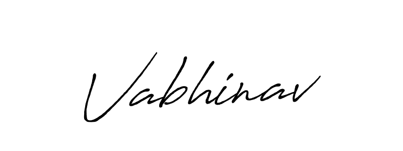 How to make Vabhinav name signature. Use Antro_Vectra_Bolder style for creating short signs online. This is the latest handwritten sign. Vabhinav signature style 7 images and pictures png