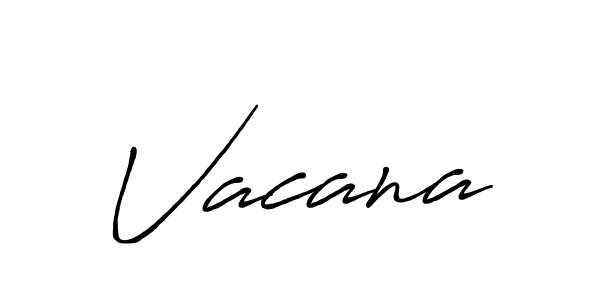 How to make Vacana name signature. Use Antro_Vectra_Bolder style for creating short signs online. This is the latest handwritten sign. Vacana signature style 7 images and pictures png