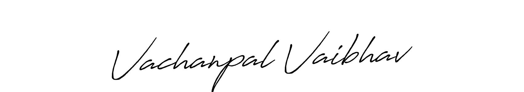 How to make Vachanpal Vaibhav signature? Antro_Vectra_Bolder is a professional autograph style. Create handwritten signature for Vachanpal Vaibhav name. Vachanpal Vaibhav signature style 7 images and pictures png