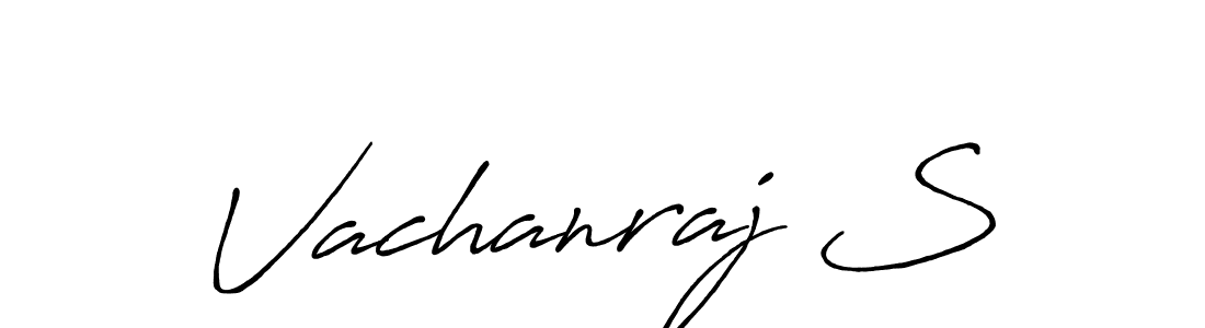 Make a beautiful signature design for name Vachanraj S. Use this online signature maker to create a handwritten signature for free. Vachanraj S signature style 7 images and pictures png