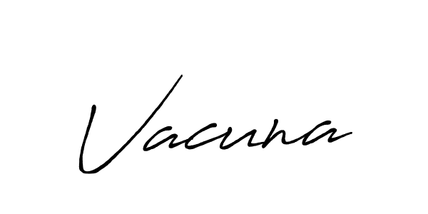 Create a beautiful signature design for name Vacuna. With this signature (Antro_Vectra_Bolder) fonts, you can make a handwritten signature for free. Vacuna signature style 7 images and pictures png