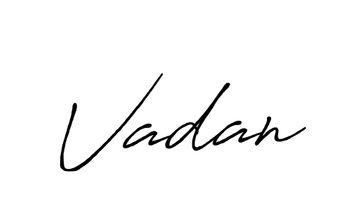 How to make Vadan signature? Antro_Vectra_Bolder is a professional autograph style. Create handwritten signature for Vadan name. Vadan signature style 7 images and pictures png