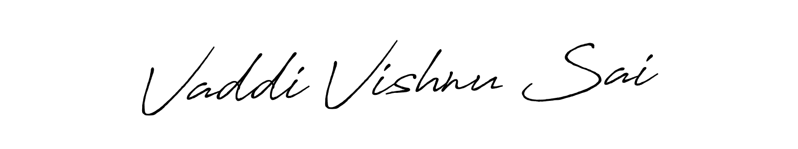 Also we have Vaddi Vishnu Sai name is the best signature style. Create professional handwritten signature collection using Antro_Vectra_Bolder autograph style. Vaddi Vishnu Sai signature style 7 images and pictures png