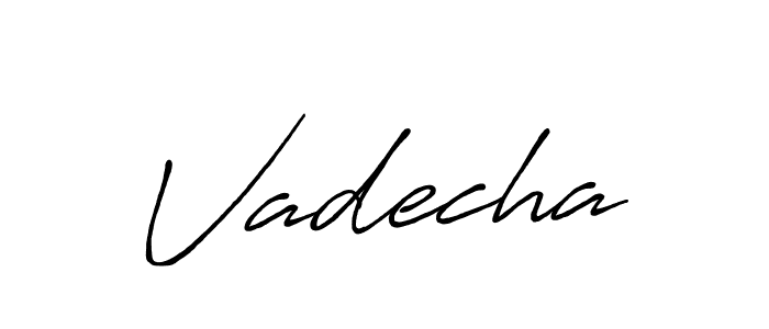 Here are the top 10 professional signature styles for the name Vadecha. These are the best autograph styles you can use for your name. Vadecha signature style 7 images and pictures png