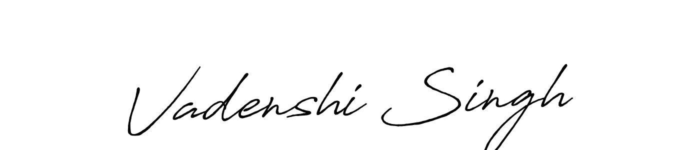 How to make Vadenshi Singh signature? Antro_Vectra_Bolder is a professional autograph style. Create handwritten signature for Vadenshi Singh name. Vadenshi Singh signature style 7 images and pictures png