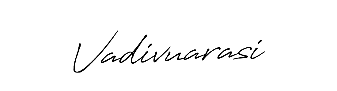 Create a beautiful signature design for name Vadivuarasi. With this signature (Antro_Vectra_Bolder) fonts, you can make a handwritten signature for free. Vadivuarasi signature style 7 images and pictures png