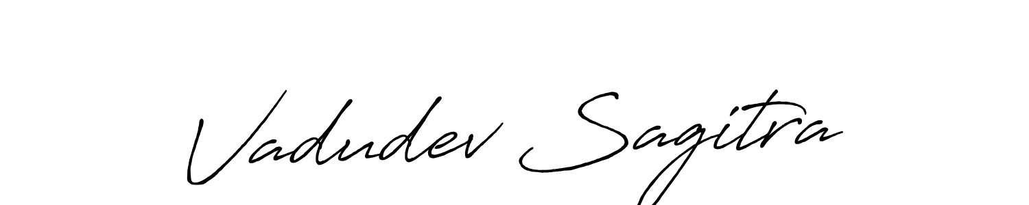 This is the best signature style for the Vadudev Sagitra name. Also you like these signature font (Antro_Vectra_Bolder). Mix name signature. Vadudev Sagitra signature style 7 images and pictures png