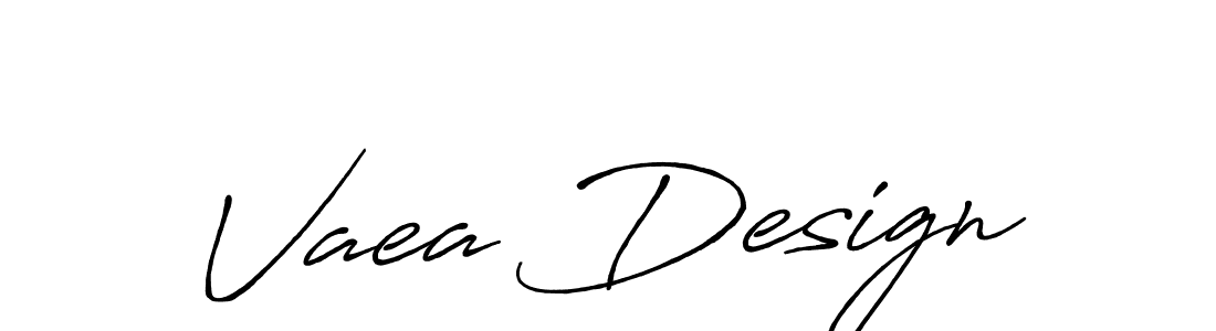 Create a beautiful signature design for name Vaea Design. With this signature (Antro_Vectra_Bolder) fonts, you can make a handwritten signature for free. Vaea Design signature style 7 images and pictures png