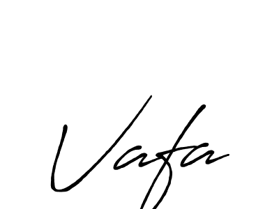 Design your own signature with our free online signature maker. With this signature software, you can create a handwritten (Antro_Vectra_Bolder) signature for name Vafa. Vafa signature style 7 images and pictures png