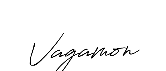 Create a beautiful signature design for name Vagamon. With this signature (Antro_Vectra_Bolder) fonts, you can make a handwritten signature for free. Vagamon signature style 7 images and pictures png