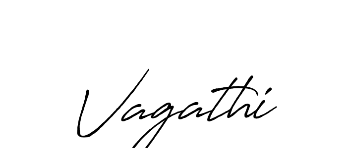 Make a beautiful signature design for name Vagathi. With this signature (Antro_Vectra_Bolder) style, you can create a handwritten signature for free. Vagathi signature style 7 images and pictures png