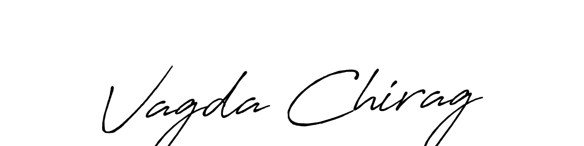 The best way (Antro_Vectra_Bolder) to make a short signature is to pick only two or three words in your name. The name Vagda Chirag include a total of six letters. For converting this name. Vagda Chirag signature style 7 images and pictures png