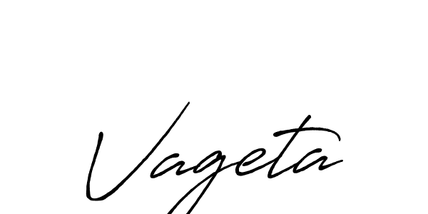 Vageta stylish signature style. Best Handwritten Sign (Antro_Vectra_Bolder) for my name. Handwritten Signature Collection Ideas for my name Vageta. Vageta signature style 7 images and pictures png