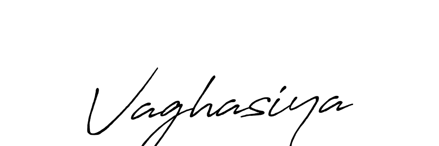 Also we have Vaghasiya name is the best signature style. Create professional handwritten signature collection using Antro_Vectra_Bolder autograph style. Vaghasiya signature style 7 images and pictures png