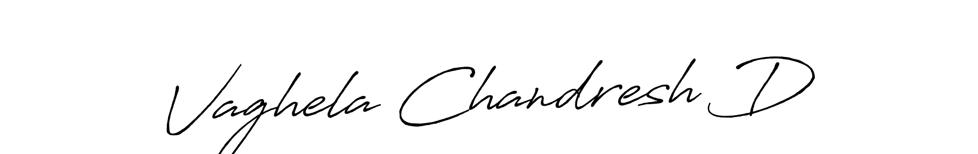 How to Draw Vaghela Chandresh D signature style? Antro_Vectra_Bolder is a latest design signature styles for name Vaghela Chandresh D. Vaghela Chandresh D signature style 7 images and pictures png
