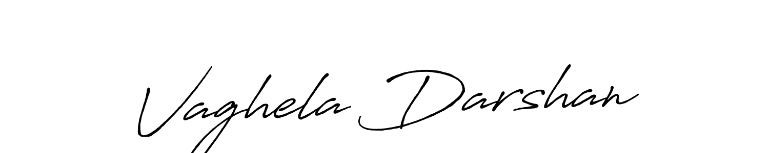 You should practise on your own different ways (Antro_Vectra_Bolder) to write your name (Vaghela Darshan) in signature. don't let someone else do it for you. Vaghela Darshan signature style 7 images and pictures png