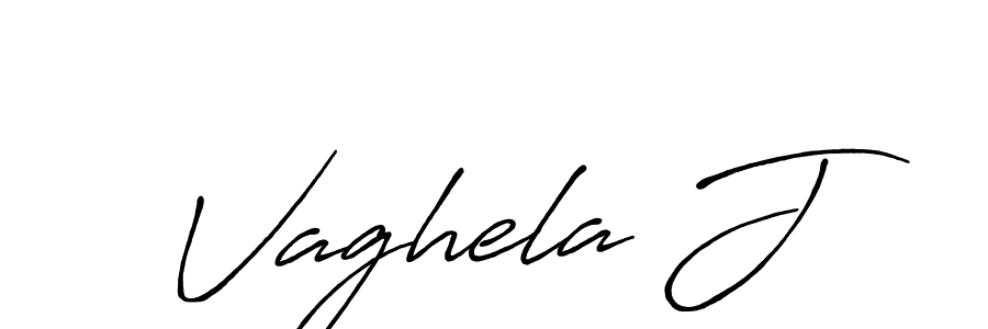 Design your own signature with our free online signature maker. With this signature software, you can create a handwritten (Antro_Vectra_Bolder) signature for name Vaghela J. Vaghela J signature style 7 images and pictures png