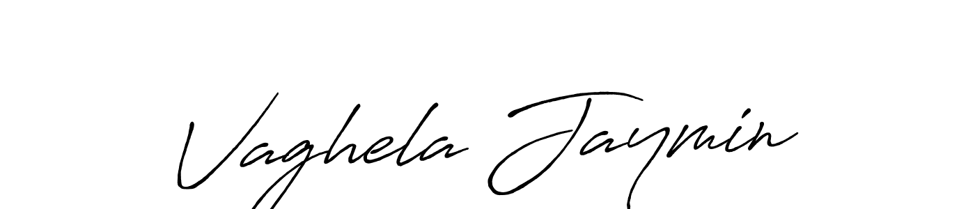Design your own signature with our free online signature maker. With this signature software, you can create a handwritten (Antro_Vectra_Bolder) signature for name Vaghela Jaymin. Vaghela Jaymin signature style 7 images and pictures png