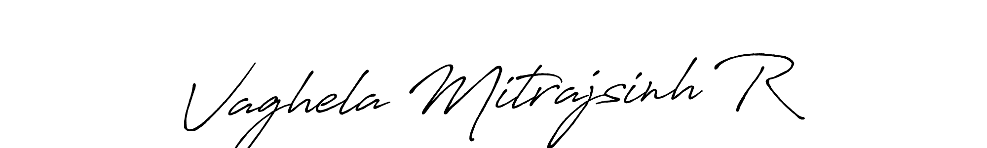 This is the best signature style for the Vaghela Mitrajsinh R name. Also you like these signature font (Antro_Vectra_Bolder). Mix name signature. Vaghela Mitrajsinh R signature style 7 images and pictures png