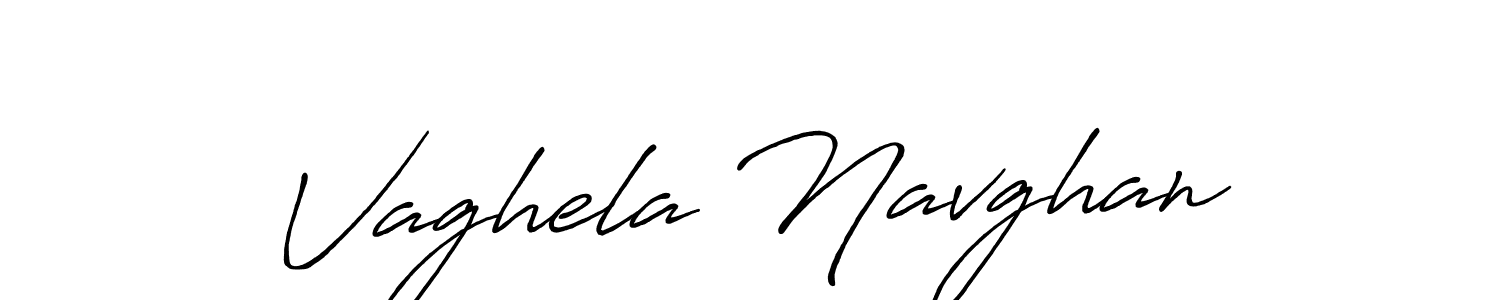 It looks lik you need a new signature style for name Vaghela Navghan. Design unique handwritten (Antro_Vectra_Bolder) signature with our free signature maker in just a few clicks. Vaghela Navghan signature style 7 images and pictures png