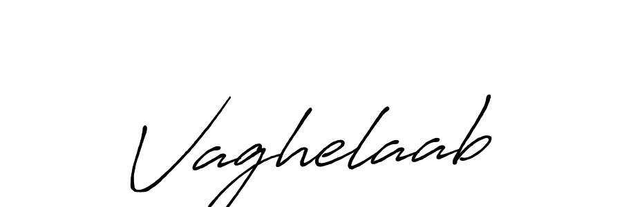 Create a beautiful signature design for name Vaghelaab. With this signature (Antro_Vectra_Bolder) fonts, you can make a handwritten signature for free. Vaghelaab signature style 7 images and pictures png