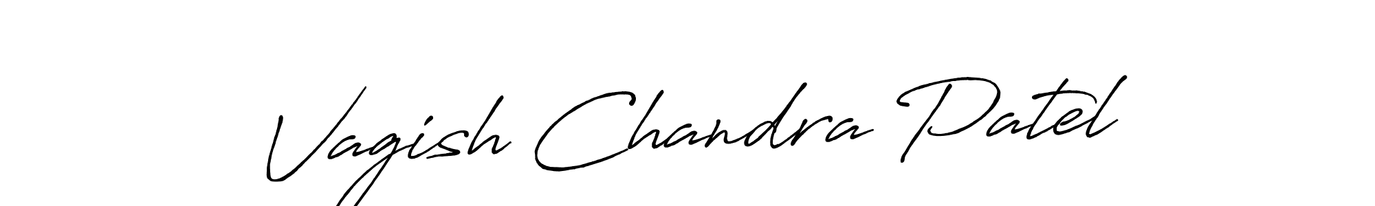 Use a signature maker to create a handwritten signature online. With this signature software, you can design (Antro_Vectra_Bolder) your own signature for name Vagish Chandra Patel. Vagish Chandra Patel signature style 7 images and pictures png