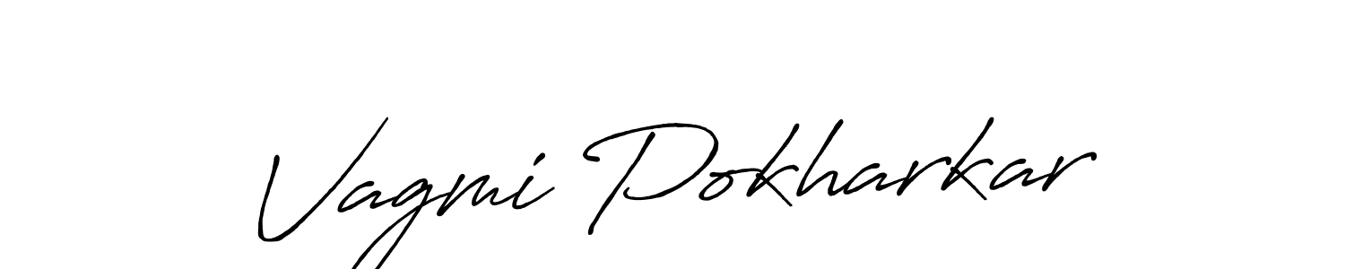 Make a beautiful signature design for name Vagmi Pokharkar. Use this online signature maker to create a handwritten signature for free. Vagmi Pokharkar signature style 7 images and pictures png