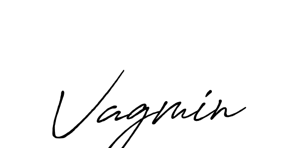Vagmin stylish signature style. Best Handwritten Sign (Antro_Vectra_Bolder) for my name. Handwritten Signature Collection Ideas for my name Vagmin. Vagmin signature style 7 images and pictures png