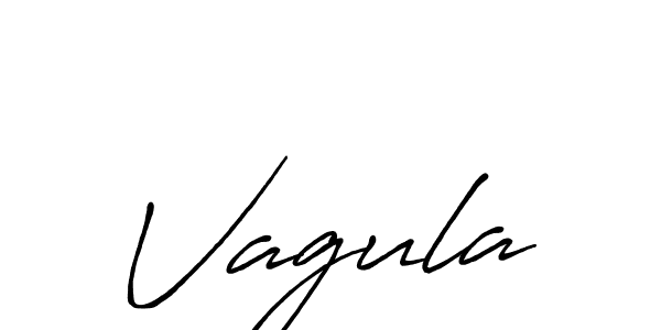 Create a beautiful signature design for name Vagula. With this signature (Antro_Vectra_Bolder) fonts, you can make a handwritten signature for free. Vagula signature style 7 images and pictures png