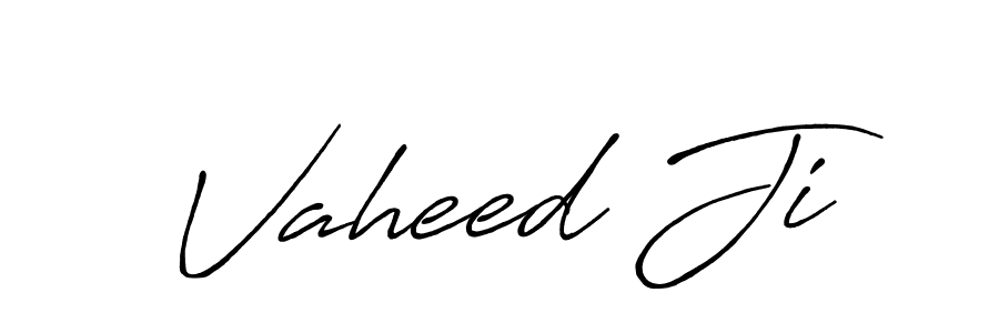 The best way (Antro_Vectra_Bolder) to make a short signature is to pick only two or three words in your name. The name Vaheed Ji include a total of six letters. For converting this name. Vaheed Ji signature style 7 images and pictures png
