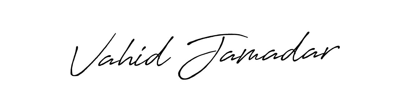 This is the best signature style for the Vahid Jamadar name. Also you like these signature font (Antro_Vectra_Bolder). Mix name signature. Vahid Jamadar signature style 7 images and pictures png