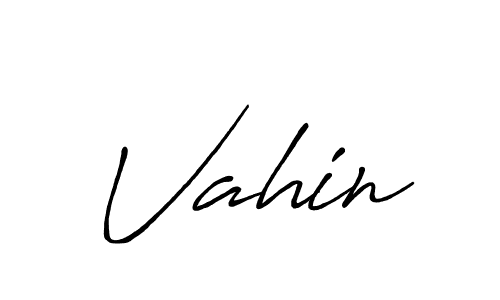 if you are searching for the best signature style for your name Vahin. so please give up your signature search. here we have designed multiple signature styles  using Antro_Vectra_Bolder. Vahin signature style 7 images and pictures png