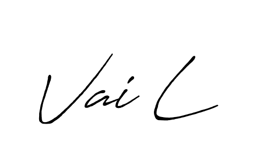 Also we have Vai L name is the best signature style. Create professional handwritten signature collection using Antro_Vectra_Bolder autograph style. Vai L signature style 7 images and pictures png