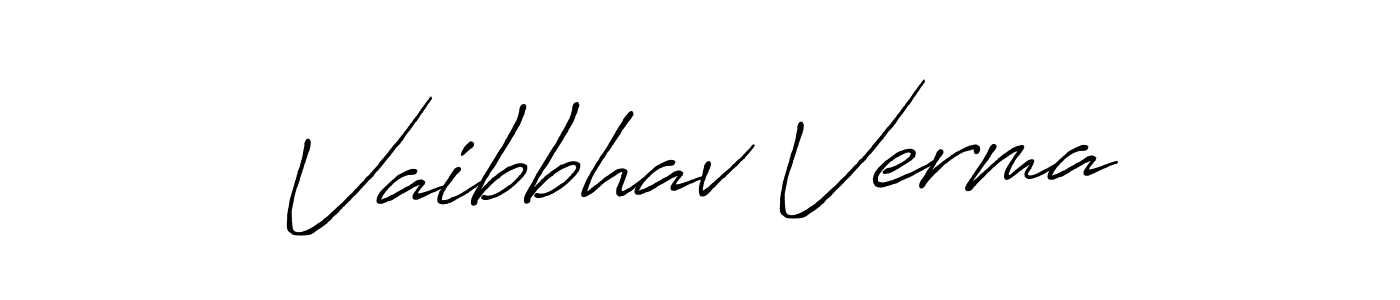 Also You can easily find your signature by using the search form. We will create Vaibbhav Verma name handwritten signature images for you free of cost using Antro_Vectra_Bolder sign style. Vaibbhav Verma signature style 7 images and pictures png