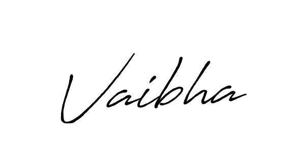 How to make Vaibha name signature. Use Antro_Vectra_Bolder style for creating short signs online. This is the latest handwritten sign. Vaibha signature style 7 images and pictures png