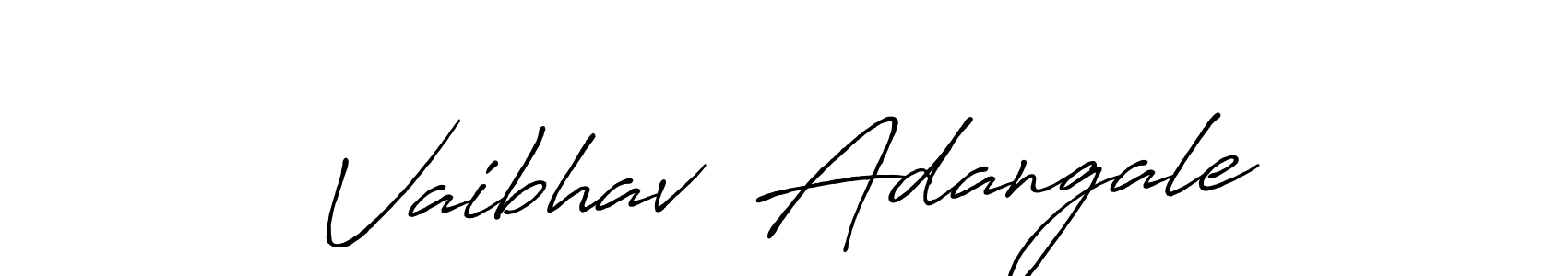 Make a short Vaibhav  Adangale signature style. Manage your documents anywhere anytime using Antro_Vectra_Bolder. Create and add eSignatures, submit forms, share and send files easily. Vaibhav  Adangale signature style 7 images and pictures png