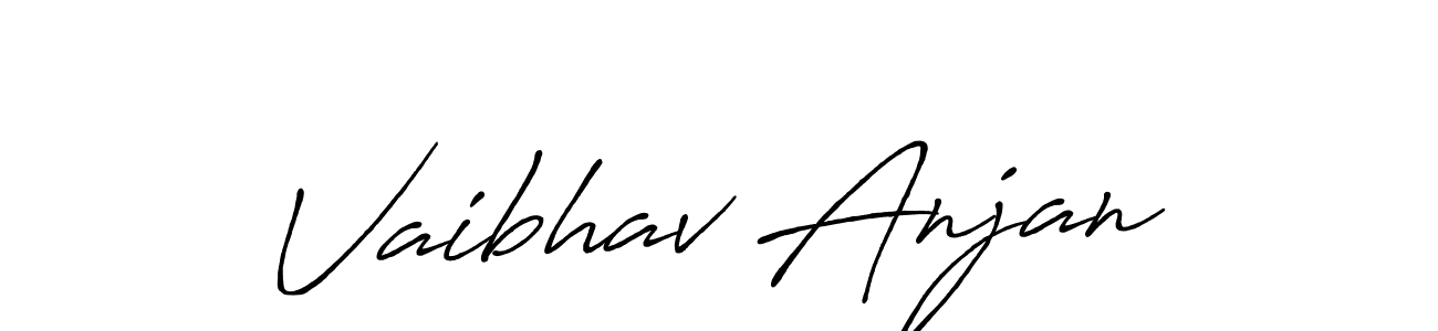 Similarly Antro_Vectra_Bolder is the best handwritten signature design. Signature creator online .You can use it as an online autograph creator for name Vaibhav Anjan. Vaibhav Anjan signature style 7 images and pictures png