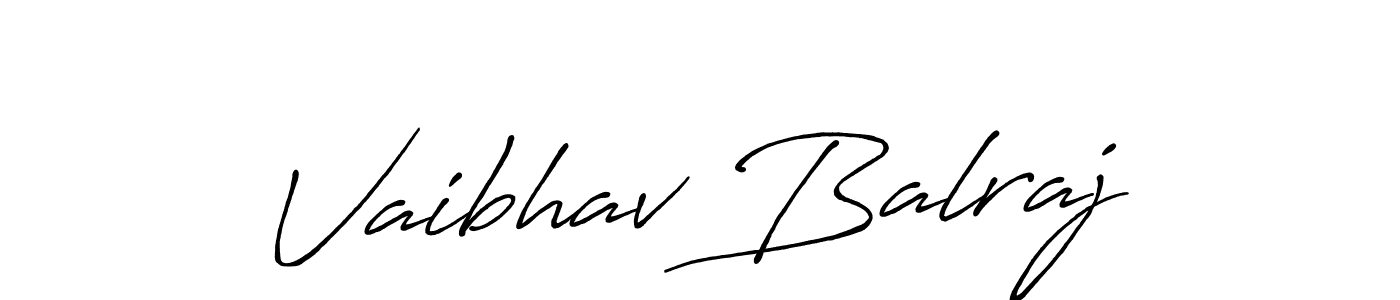 Use a signature maker to create a handwritten signature online. With this signature software, you can design (Antro_Vectra_Bolder) your own signature for name Vaibhav Balraj. Vaibhav Balraj signature style 7 images and pictures png