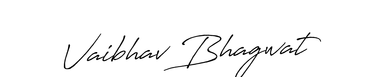 Design your own signature with our free online signature maker. With this signature software, you can create a handwritten (Antro_Vectra_Bolder) signature for name Vaibhav Bhagwat. Vaibhav Bhagwat signature style 7 images and pictures png