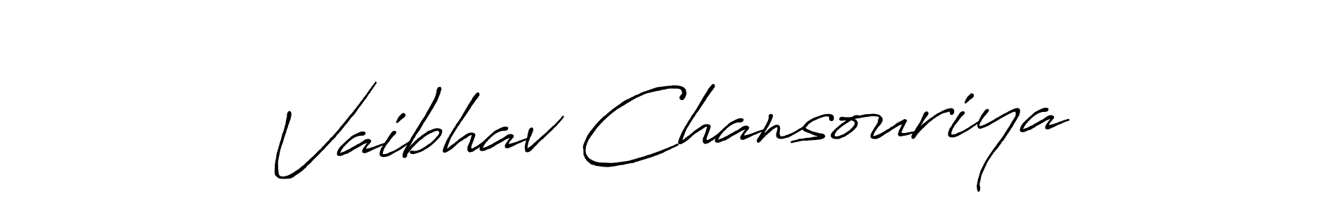 Similarly Antro_Vectra_Bolder is the best handwritten signature design. Signature creator online .You can use it as an online autograph creator for name Vaibhav Chansouriya. Vaibhav Chansouriya signature style 7 images and pictures png