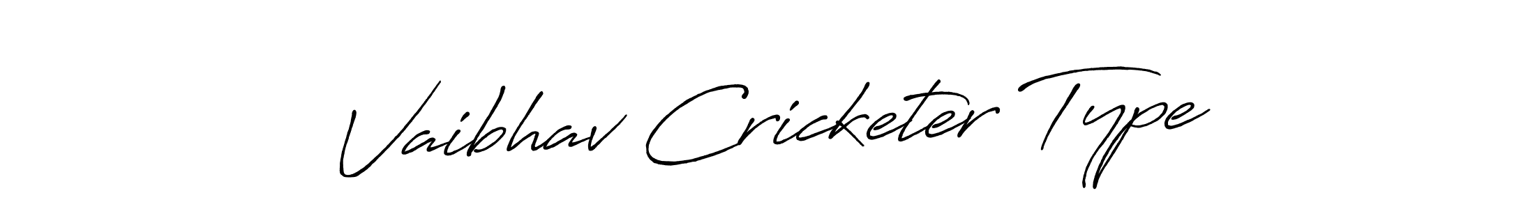 The best way (Antro_Vectra_Bolder) to make a short signature is to pick only two or three words in your name. The name Vaibhav Cricketer Type include a total of six letters. For converting this name. Vaibhav Cricketer Type signature style 7 images and pictures png